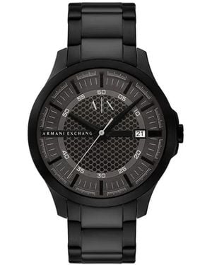ARMANI EXCHANGE Montre À Boîtier Rond 44 Mm - Noir