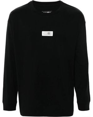 MM6 by Maison Martin Margiela Long-Sleeved T-Shirt - Black