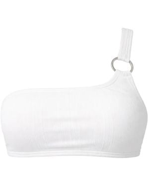 MICHAEL Michael Kors Einschultriges Bikinioberteil - Weiß