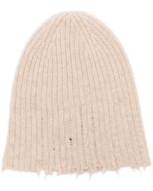 Uma Wang Gerippte Beanie - Natur
