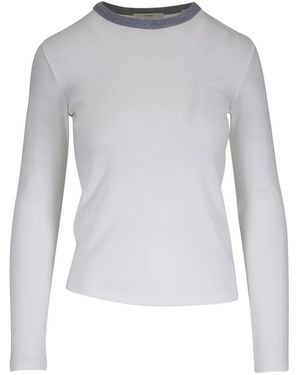 Vince Crew-Neck Long-Sleeve T-Shirt - White