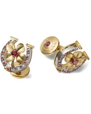 Dolce & Gabbana 18K Good Luck Cufflinks - Metallic