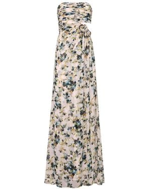 Cinq À Sept Magy Strapless Gown - White