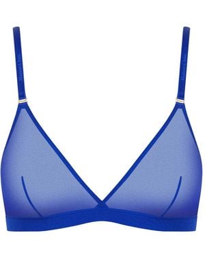 Maison Close Corps À Corps Neon Triangle-Cup Bra - Blue