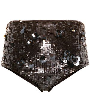 P.A.R.O.S.H. Glow Mini Shorts - Black