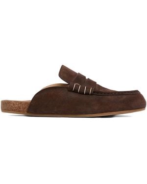 JW Anderson Suede Mules - Brown