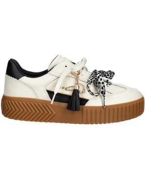 Sorel Tassel-Detail Platform Trainers - White