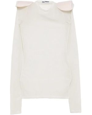 SONIA CARRASCO Long-Sleeved T-Shirt - White