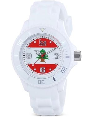 Ice-watch Lebanese Flag Armbanduhr 40Mm - Weiß