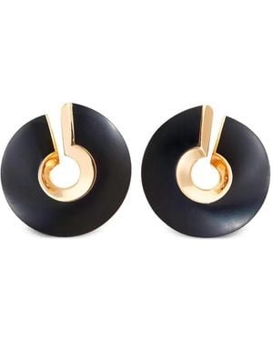Vhernier Midi Verso Clip Earrings - Blue
