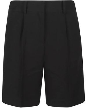 Almada Label Pantalones Cortos De Vestir - Negro
