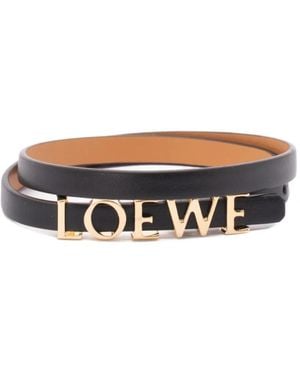 Loewe Bracelet À Plaque Logo - Blanc