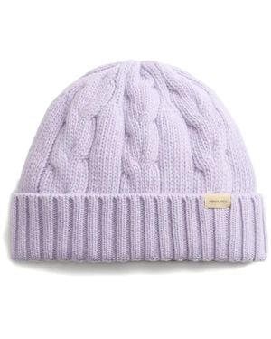 Woolrich Cable-Knit Beanie - Purple