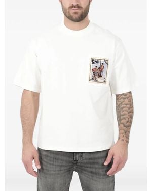 CHE Printed Pocket T-Shirt - White