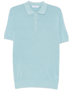 Manuel Ritz Short-Sleeve Polo Shirt - Blue