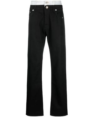 VTMNTS Jeans Dritti A Doppio Strato - Nero