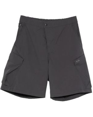 Oakley Logo-Patch Cargo Shorts - Grey