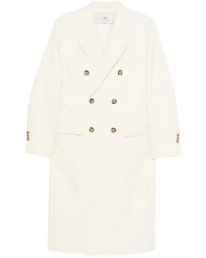 Ami Paris Abrigo con doble botonadura - Neutro