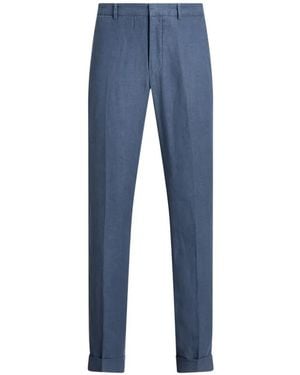 Polo Ralph Lauren Pressed-Crease Trousers - Blue