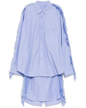 JNBY Side-Detailed Loose Dress - Blue