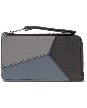 Loewe Pasjeshouder Met Patchwork En Rits - Grijs