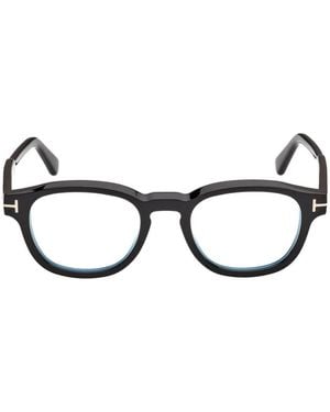 Tom Ford Round-Frame Glasses - Black