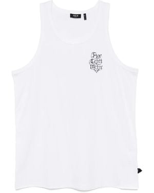FIVE CM Logo-Print Vest - White