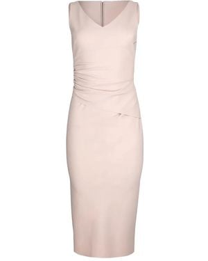 Greta Constantine Ruched Swallow Dress - Pink