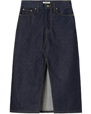 Carhartt Brandon Front-Slit Skirt - Blue