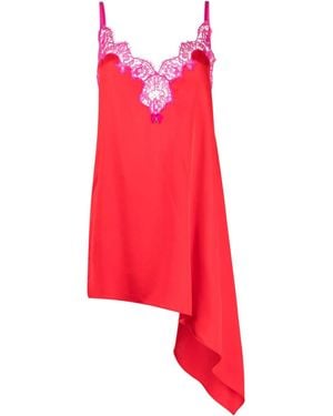 DSquared² Lace-trim Satin Slip Dress - Red