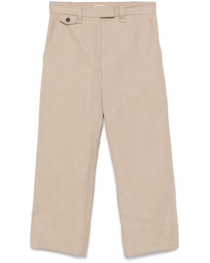 Brunello Cucinelli Twill-Weave Pants - Natural