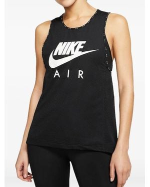 Nike Logo-Print Tank Top - Black