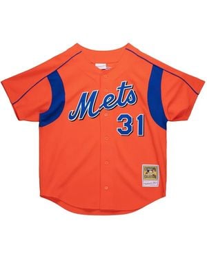 Mitchell & Ness Mike Piazza New York Mets 2004 Shirt - Orange