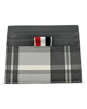 Thom Browne Leather Cardholder - Grey