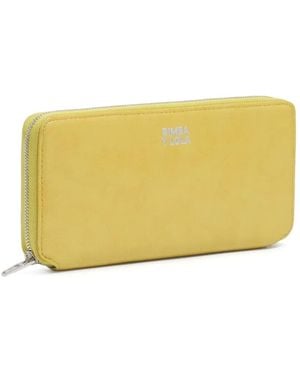 Bimba Y Lola Large Lemon Leather Wallet - Yellow