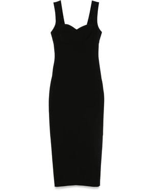 SILK LOVE & LACE Robe Mi-Longue Theodora - Noir