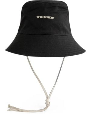 Rick Owens Gilligan Embroidered Bucket Hat - Black