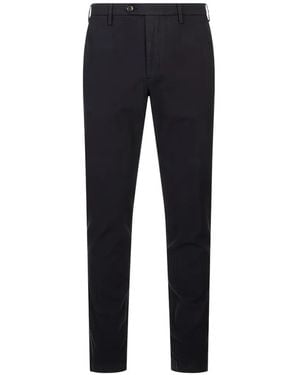 Canali Tapered-Leg Chino Pants - Blue