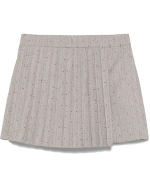 Maje Pinstriped Skorts - Gray