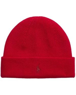 Polo Ralph Lauren Embroidered-Logo Beanie Hat