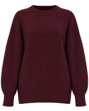 SER.O.YA Amal Ribbed-Knit Sweater - Red