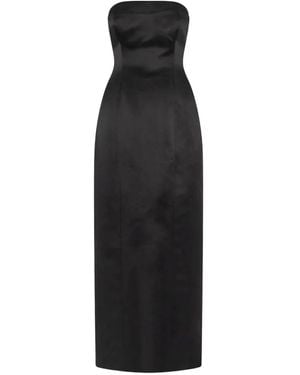 Nicholas Kasia Strapless Midi Dress - Black