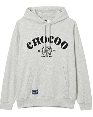 Chocoolate Logo-Embroidered Hoodie - Gray