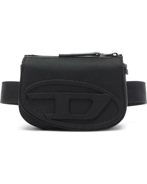 DIESEL Riñonera 1Dr De Nylon Con Diseño Oval D - Negro