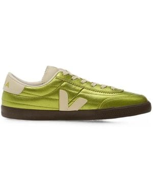Veja Panenka Pierre Eagle Sneakers Aus Metallic-Leder - Grün