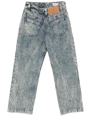 VAQUERA Logo-Patch Straight Jeans - Blue