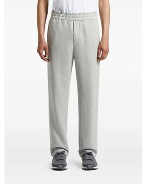 Peserico Embroidered-Logo Drawstring Track Pants - Gray