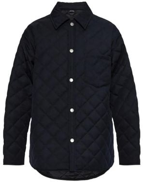 A.P.C. Georges Quilted Jacket - Blue