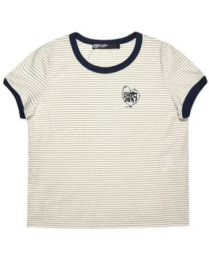 Bimba Y Lola ストライプ Tシャツ - ナチュラル