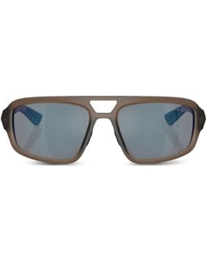 Prada Linea Rossa Pilot-Frame Sunglasses - Grey